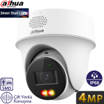 DAHUA (IPC-PT1439H-S-PV-0280B) 4MP 2.8MM DUAL LIGHT PAN-TILT IP DOME KAMERA 30MT