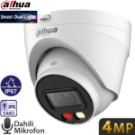 DAHUA (IPC-HDW1439V-A-IL-0280B-S6) 4MP 2.8MM SESLİ 256GB SD DESTEKLİ STALITE IP DOME KAMERA-30MT. 