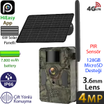 INOX (İNOX-222) 4MP 3.6MM 2560 × 1440 4G/GPRS IP65 IP SOLAR PANELLİ FOTOKAPAN