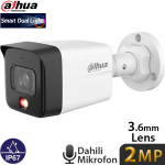 DAHUA (IPC-HFW1239TC1-SA-IL-0360B) 2MP 3.6MM SD KART DAH. MİK. METAL SMART IR BULLET IP KAMERA