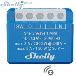 SHELLY (Wave 1 Mini) SMART SWITCH ROLE 1 KANAL 8A (Z-Wave Protokol) (29x34x16mm)