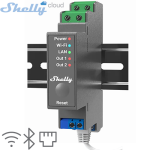 SHELLY (PRO 2) SMART SWITCH ROLE 2 KANAL 16A DIN RAY (WIFI,BLUETOOTH,LAN) (94x19x69mm)