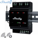 SHELLY (Wave Pro 3 LR) SMART SWITCH ROLE 3 KANAL 48A DIN RAY (Z-Wave Protokol) (96x53x59mm) 