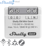 SHELLY (EM Mini Gen4) ENERJİ MONİTÖRÜ 16A (WIFI,BLUETOOTH,ZİBBE,MATTER) (29x34x16mm)