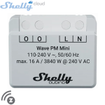 SHELLY (Wave PM Mini) ENERJİ MONİTÖRÜ 16A (Z-WAVE) (29x34x16mm)