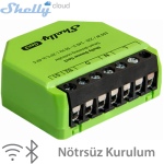 SHELLY (Dimmer Gen3) DIMMER 1 KANAL Nötrsüz Kurulum (WIFI,BLUETOOTH) (38x42x16,5mm)