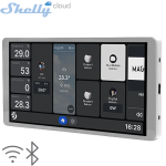 SHELLY (Wall Display x2) Silver 5A (WIFI,BLUETOOTH) (87x178x33mm)