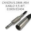 FREELINK (E8404) CANON/6.3MM ARA KABLO 4,5 MT. E1909/E1404