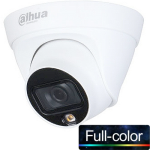 OUTLET DAHUA (HAC-HDW1209TLQ-LED-0280B-S2) 2MP 2.8MM 1080P HDCVI FULL COLOR IP67 METAL DOME-20MT