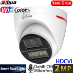 DAHUA (HAC-HDW1249X-IL-A-PRO-0280B-DIP) 2MP 2.8MM LENS 1080P WIZCOLOR IP67 IR HDCVI DOME KAMERA-50MT