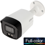 DAHUA (HAC-HFW1209TLM-A-LED) 2MP 3.6MM 1080P FULL COLOR 4IN1 IP67 METAL HDCVI BULLET 40MT.