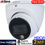 DAHUA (HAC-HDW1209TLM-IL-A-028B-S3) 2MP 2.8MM FULL COLOR SESLİ IP67 METAL HDCVI DOME KAMERA