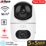 DAHUA (HPT1539DD-STW-5E2) 5+5MP İNDOOR WIFI ÇİFT KAMERALI PAN-TILT KAMERA