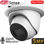 DAHUA (IPC-HDW2541T-S) 5MP 2.8MM STARLITE WIZ SENSE IP67 POE METAL SD SESLİ DOME IP KAM.30MT