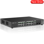 RUIJIE (RG-ES220GS-P) 16 PORT 10/100/1000 16 PORT POE 2 PORT UPLINK 2 SFP 250W CLOUD YÖNETİLEBİL