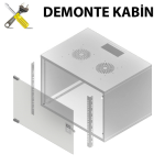 FREELINK (U1102) 9U SOHO W=510 D=400mm DEMONTE TİP BEYAZ KABİNET 