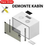 FREELINK (U1103) 9U W=600 D=450mm DEMONTE DUVAR TİP BEYAZ KABİN 