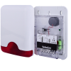 TEKNİM (VAS-741RP) HARİCİ SİREN PENCERELİ (KIRMIZI) (6 LEDLİ PLASTİK KORUMA) 