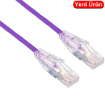 LINKOMM (E34395) 0.15 MT. CAT6A 28AWG 10GB 500MHZ UTP MOR PATCH KABLO