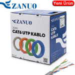 ZANUO (ZN-KCP-6U-G-305) CAT6 UTP CCA KABLO 305MT GRİ